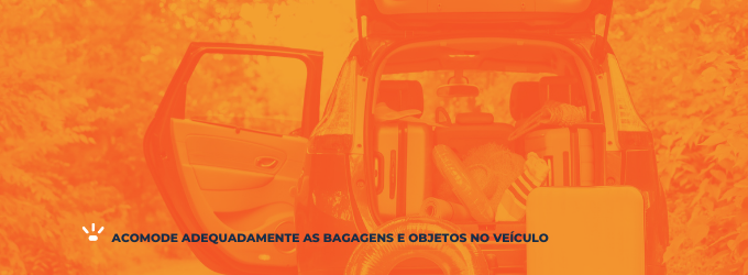 Cuidado com as bagagens e objetos no carro Cuidado com as bagagens e objetos no carro