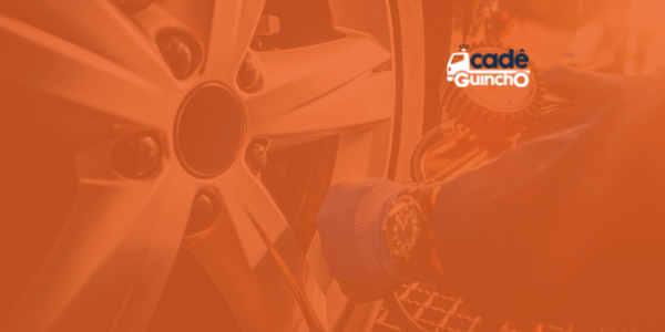 Realizando calibragem de pneu