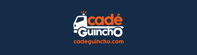 Logo do Cadê Guincho com o fundo azul