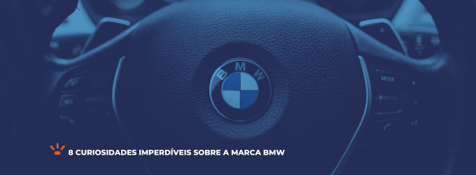 Volante com o logo da marca BMW