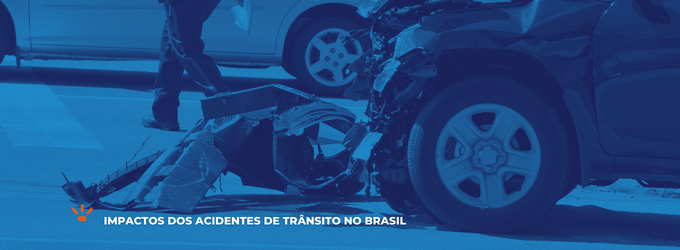 Acidente de carro na via